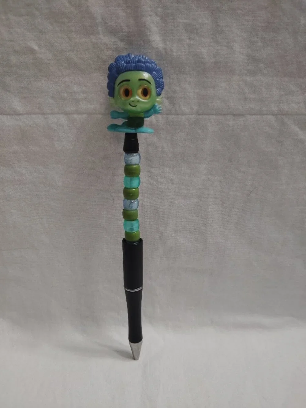 Disney Doorable- Luca Sea Monster  - Handmade Beaded Pen